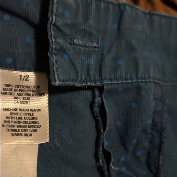 Y2k low rise Navy blue shorts with polka dots - Picture 6 of 7